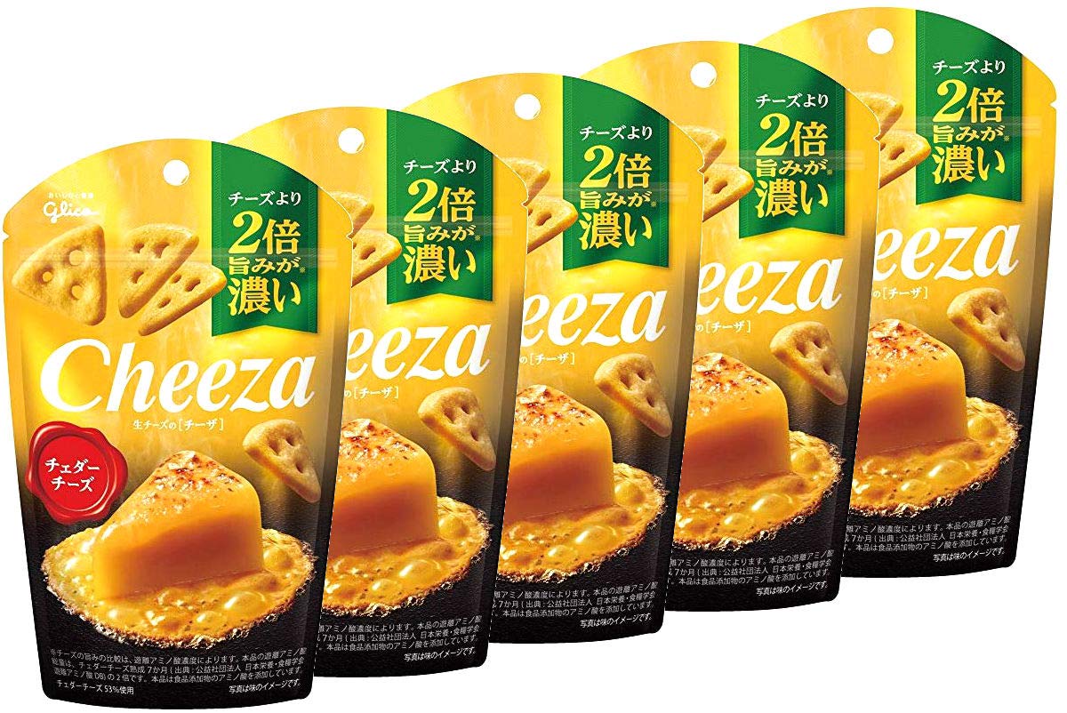Glico Cheeza, Cheddar Cheese, Japanese Cheese Snack ~ 5.No.a363